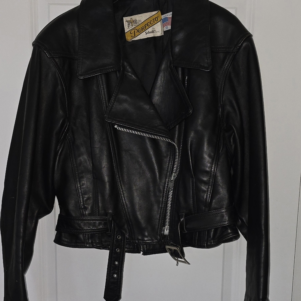 Schott by NYC Perfecto Leather Biker Jacket